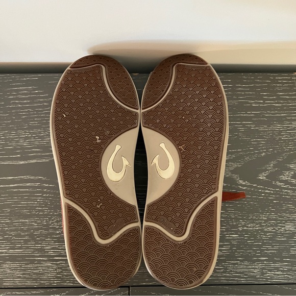 Men’s Size 10 Olukai Sneakers Rust Colored Suede Leather *Used* - Picture 5 of 6